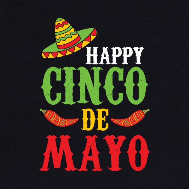 Cute Happy Cinco De Mayo Sombrero Peppers May 5th by theperfectpresents